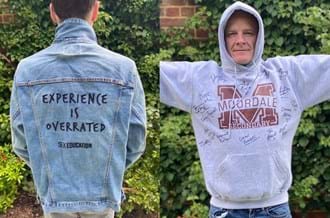 Sex Education denim jacket and hoodie for competition: Experience is overrated