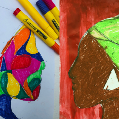 Drawings of a black woman