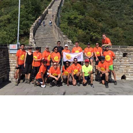 Place2Be group at Great Wall of China