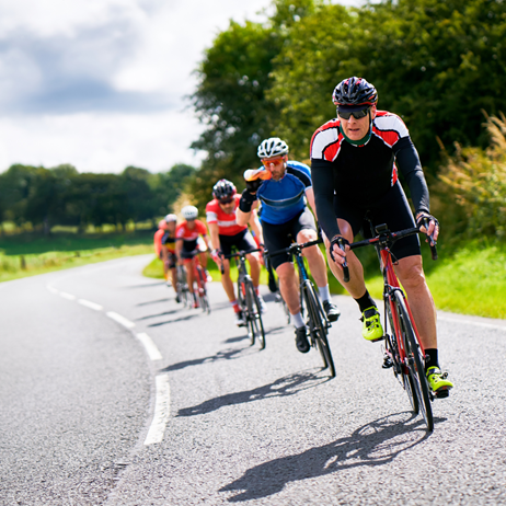 Men cycling