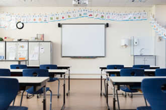 Empty classroom