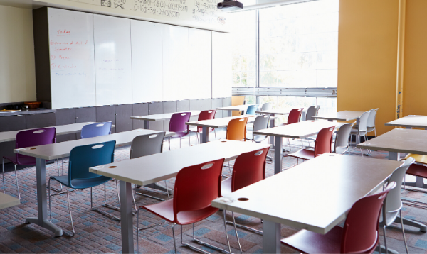 Empty classroom