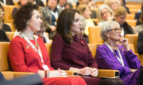 HRH The Princess of Wales with our CEO, Catherine Roche, and President and Founder Dame Benny Refson DBE, at our School Leader Conference in 2017