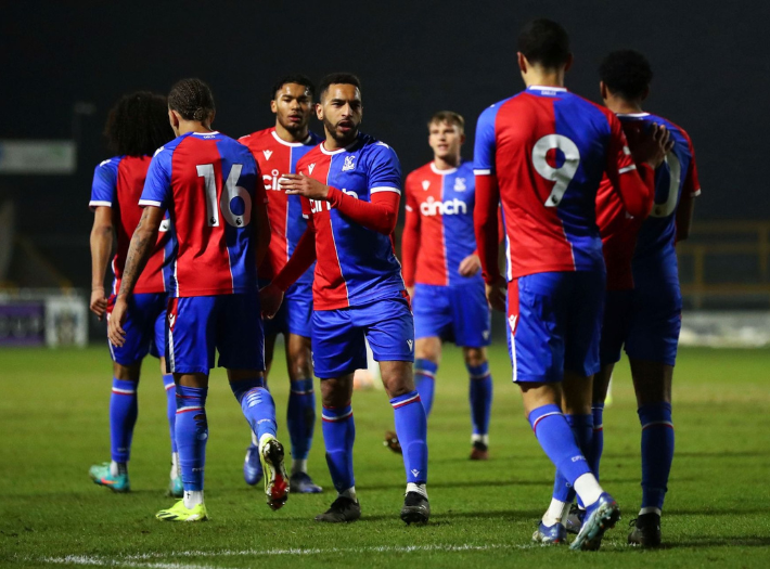 Brendan Kiernan in a match for Crystal Palace