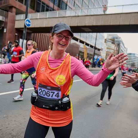 Place2Be runner at an event