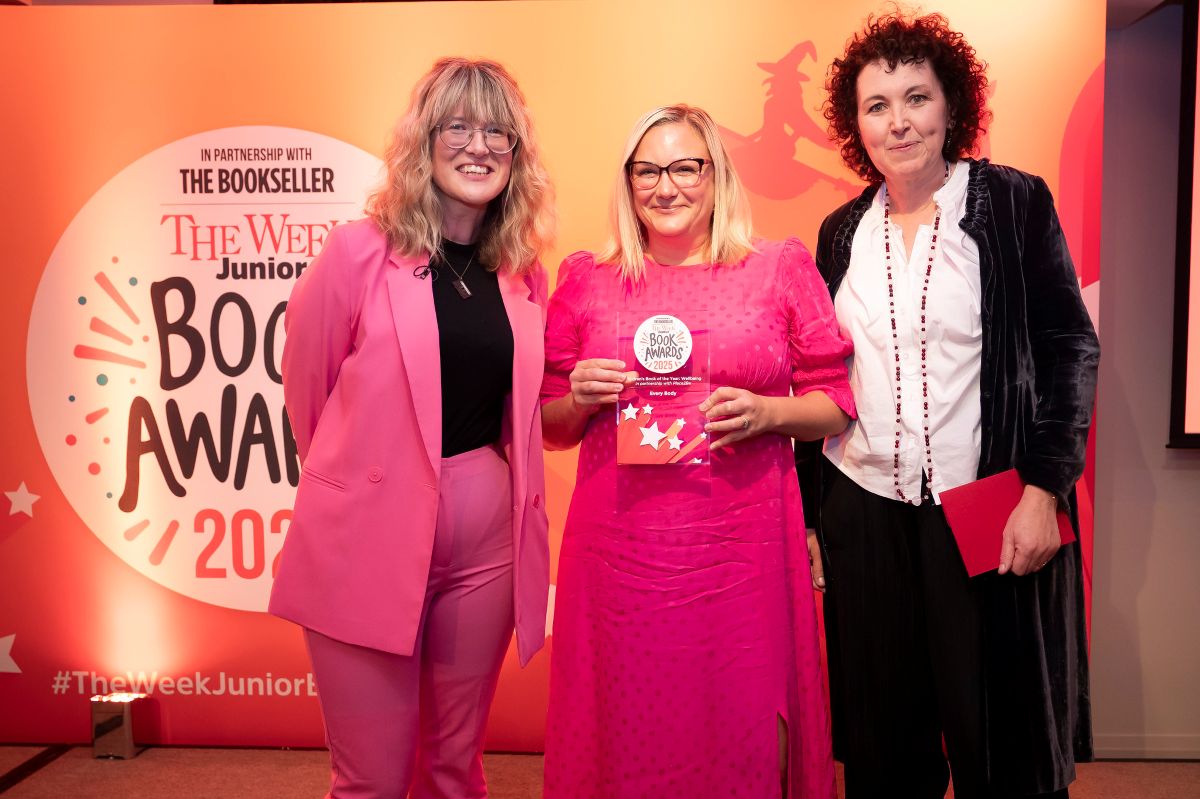 Place2Be CEO with The Week Junior Book Awards Wellbeing category winner