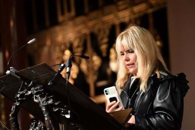 Paloma Faith, reading at a Christmas tale