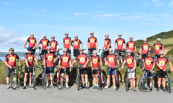 21 head teacher's on their Head's Up Cycle Challenge for Place2Be