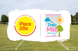 Place2Be and The Daily Mile logos