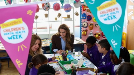 Princess Of Wales Visiting Castle Hill Academy For Children's Mental Health Week