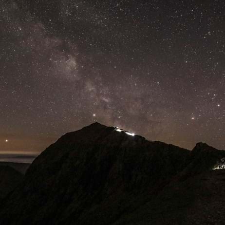 Snowden at night