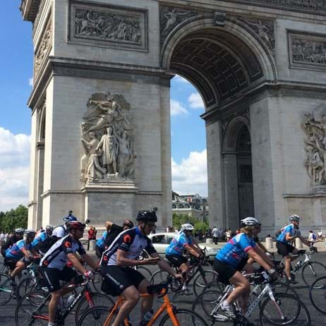 Cyclists in Paris