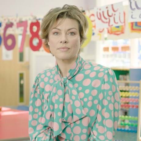 Kate Silverton doing BBC Lifeline Appeal