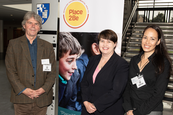 Ruth Davidson visits Place2Be with People's Postcode Lottery