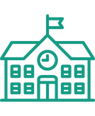 School Image Icon Turquoise