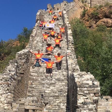 Place2Be supporters on walk at Great Wall of China