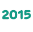 Turquoise text saying 2015