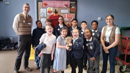 Young BAFTA Roadshow Students Holding BAFTA Mask Thumbnail