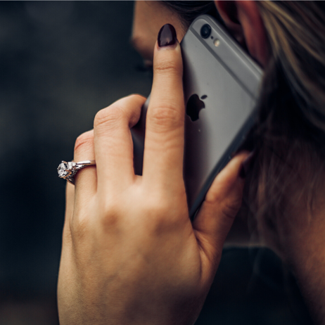 Woman on phone