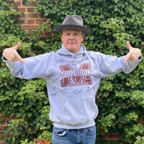Man wearing hoodie