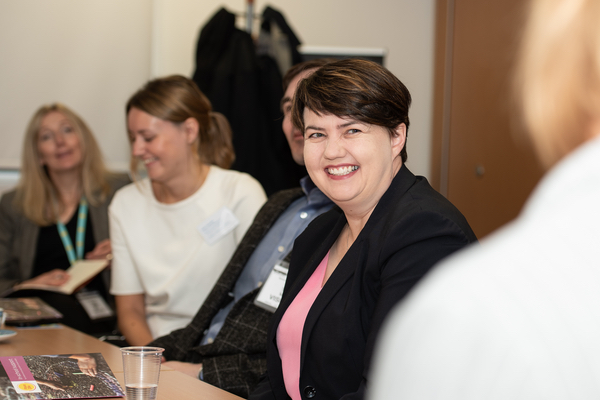 Ruth Davidson at school visit with Place2Be